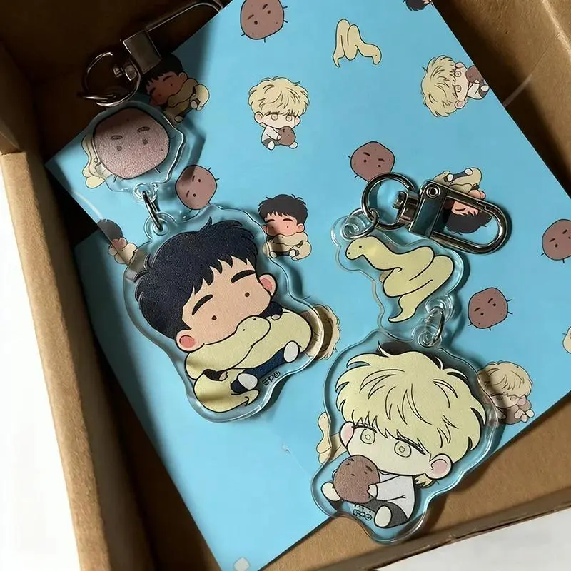 Anime The Sacred Serpent's Seduction Cosplay Key Chain Taesun BL Acrylic Keychains Backpack Pendant Ornament Keyring