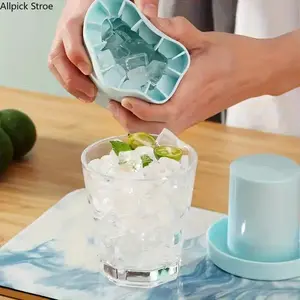 Quick Freezing Silicone Ice Cube Mold, Flexible Reusable Ice Tray for Iced Coffee, Juice, Cold Drinks and Daily Home Beverage Use