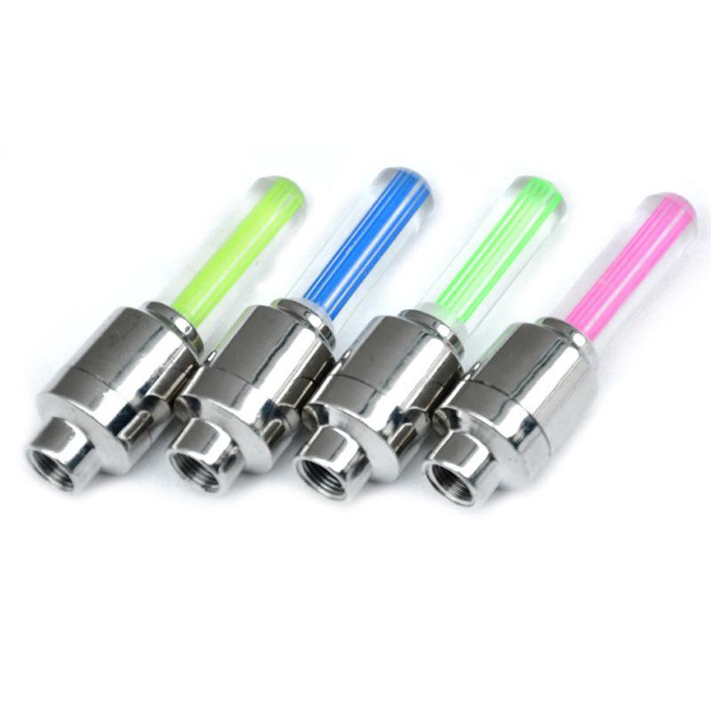 Bicycle Air Nozzle Light Glow Rod Wheel Tire Light Hot Wheels Cycling Equipment Mountain Bike Valve Light