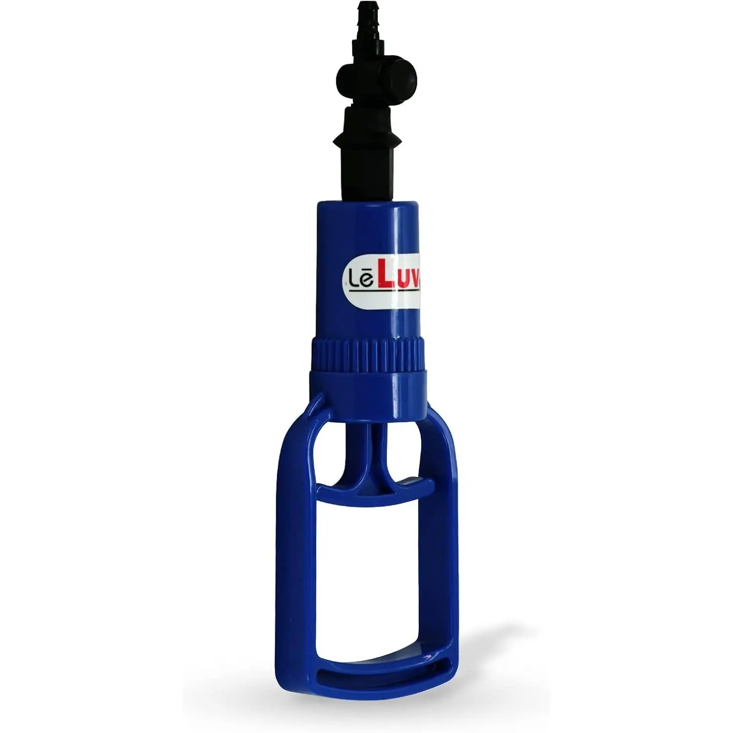 LeLuv Hand Vacuum Pump, EasyOp TGrip Handheld Suction Pump Handle with Release Valve, Lightweight Durable Plastic Body, 8.15 Inch Overall Length 2.2 oz Weight, Fits LeLuv Cylinders, Blue