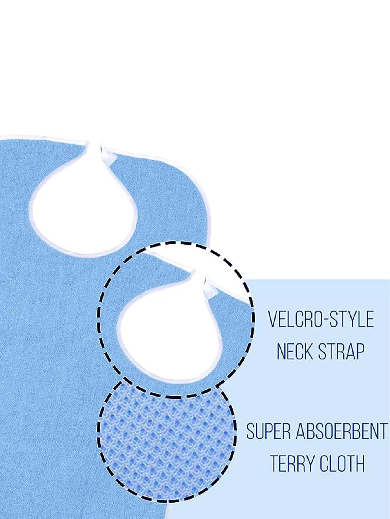 Waterproof Adult Eating Apron with Food Catcher Pocket Washable Stain-Resistant Mealtime Bib for Elderly Senior Care Disability Eating Assistance Post-Surgery Rehabilitation Daily Dining Support Adjustable Comfortable Clothing Protector for Home Car