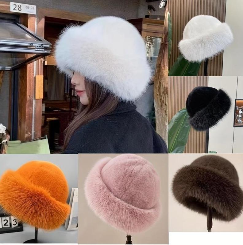 Women’s Fluffy Mongolian Faux Fur Winter Hat - Chunky Fleece Lining Ultra Warm - One Size Fits Most Outdoor/Daily Wear