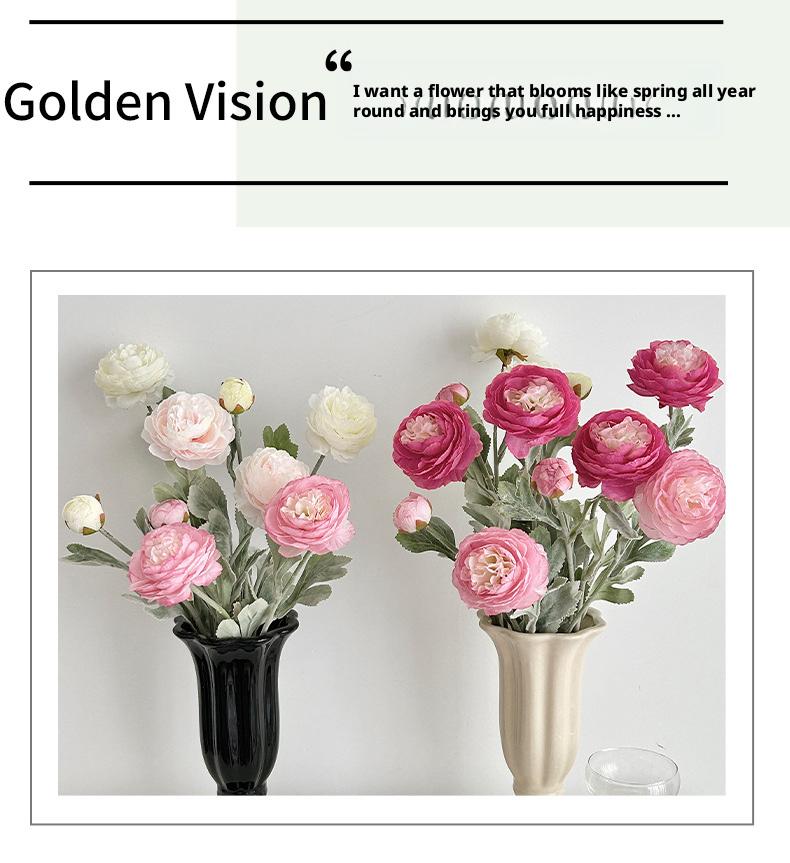 The Molilito Peony Bouquet - 20 Stems (≈60 Heads), 50 cm, Bendable Stems for Wedding & Home Décor Artficial Peonies Faux Flowers