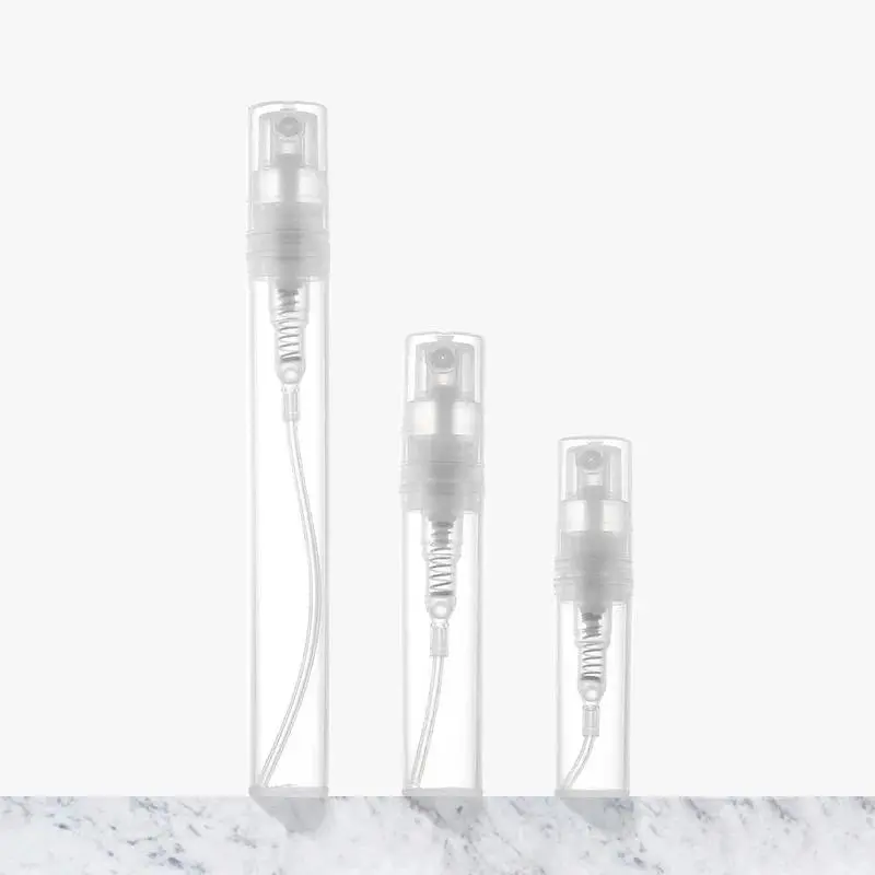 2/3/4/5ML Mini Clear Plastic Spray Bottle Empty Perfume Atomizer Cleaning Travel Bottles Set Essential Oils Refillable Bottles
