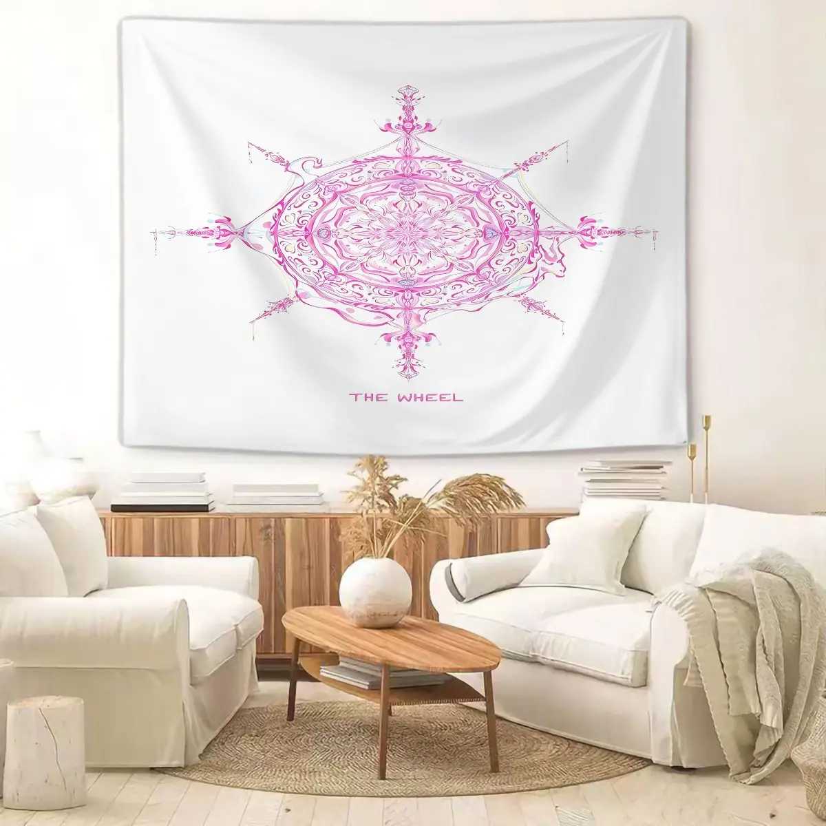 Thanksgiving‑Themed Divination‑Element Single‑Side Printed Tapestry, Fashion Wall Flag, Unique Wall Art for Living Room & Bedroom, Perfect Holiday Gift