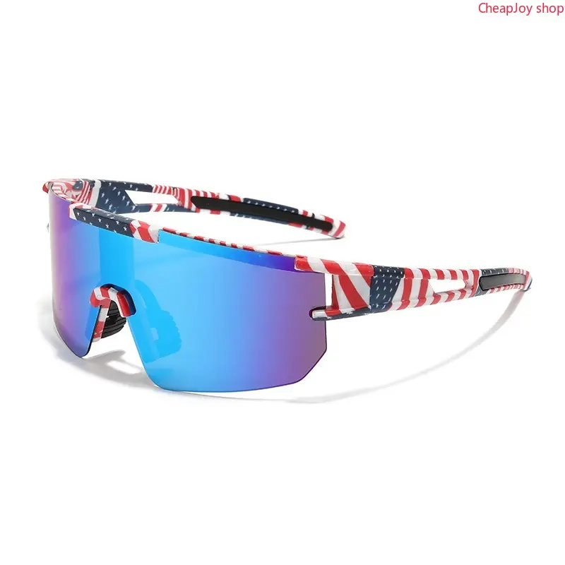 Patriotic American Flag Sports Sunglasses, Ideal for Summer Adventures, Beach Days, 4th of July Parties, Look Cool in Style