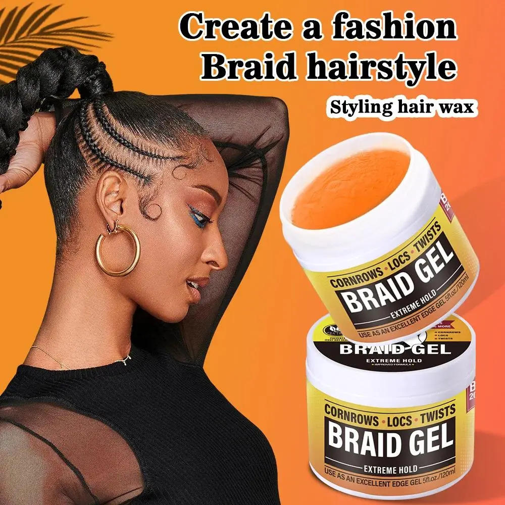 Men's Hair Wax Gel for Styling - Strong Hold, Moisturizing, Light Scent, Retro Look - Hair Styling Product