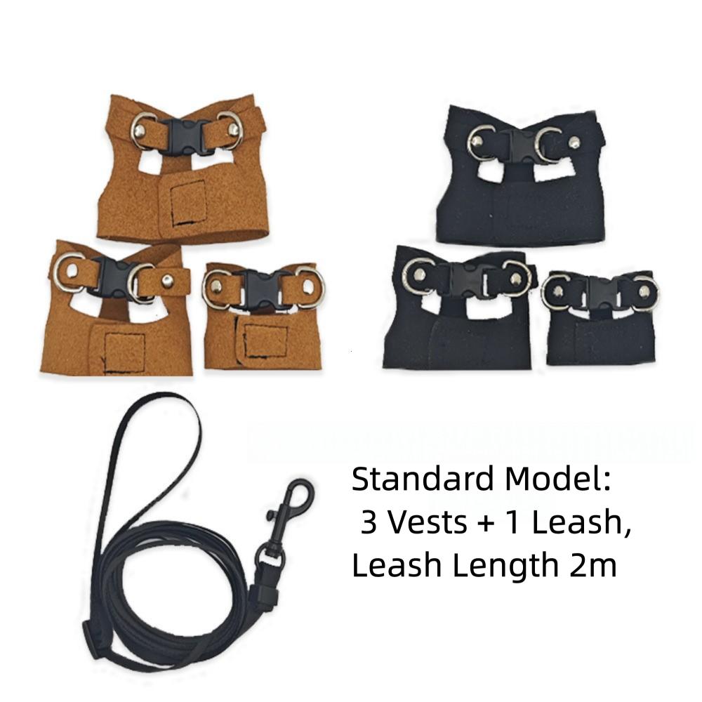 3-Pack Bearded Dragon Squirrel Harness & Leash Set Adjustable Soft Leather for Small Animals Training Walking Reptile Squirrel Rat Includes Budget Spring Premium Models - Outdoor DIY Metal Cat Playpen with Skylight Multi-Level Wooden Rabbit Hutch Run