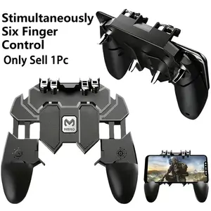 Mobile Game Controller with Shooting Aiming Triggers, Game Grip & Joystick for 4.7-6.5 in iOS/Android Phones, Pro Tetris Controller & AC Power Cord for Gaming Consoles