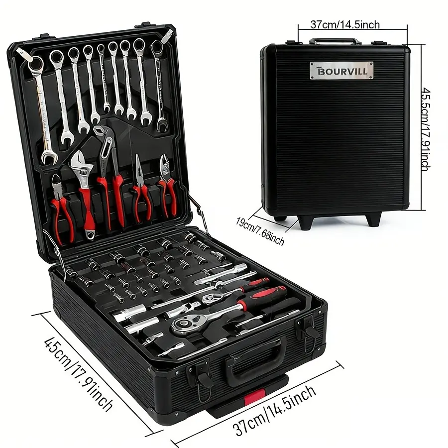 899/52pcs Professional Tool Set, Multi-functional Toolbox, Portable Design, For Home And Car Repair, For Enthusiasts And Professionals, Gift For Friends, Local Shipping