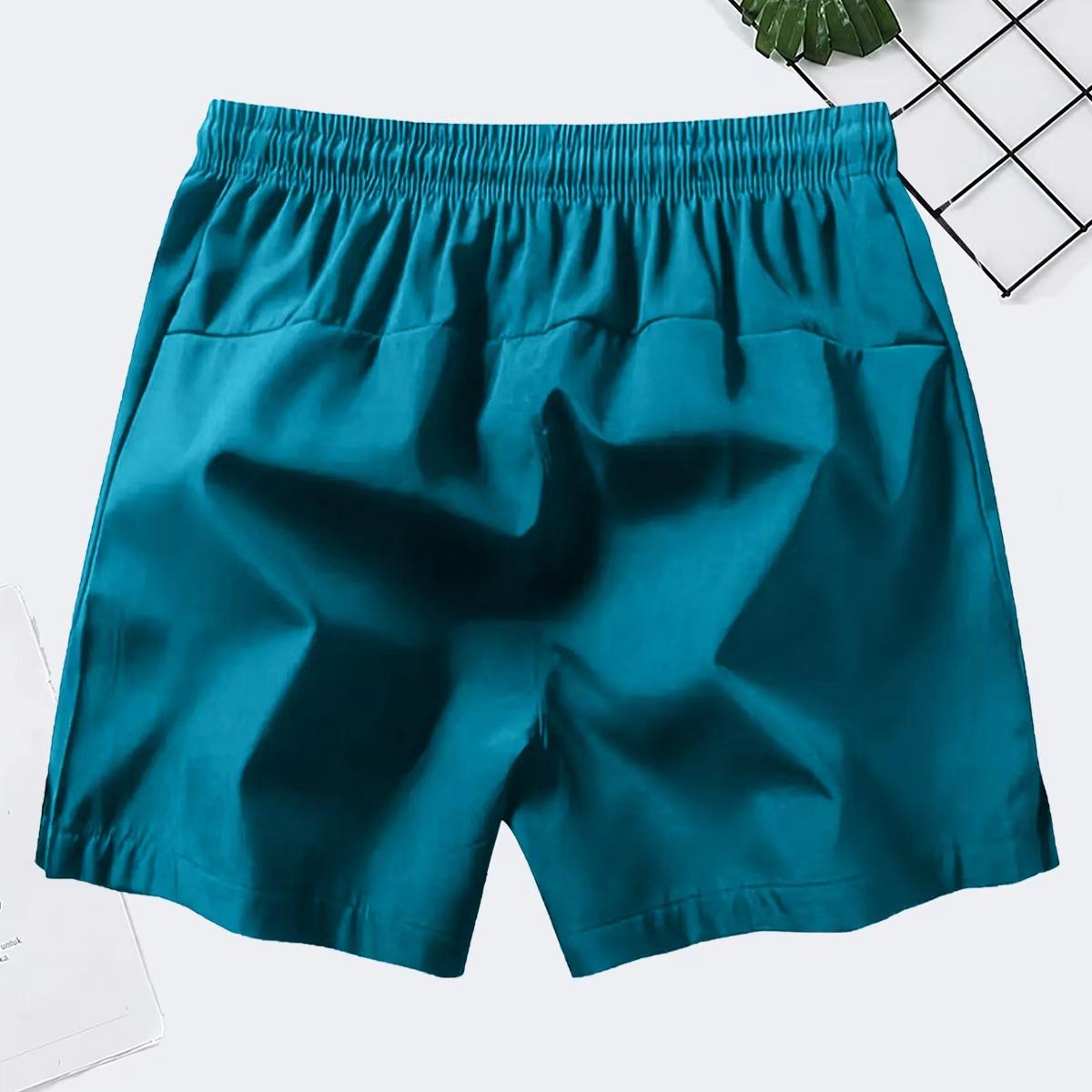 Men's two-piece sports shorts, summer casual quick-dry waistband drawstring breathable quick-dry, suitable for tennis and fitness training; animal print; men's shorts