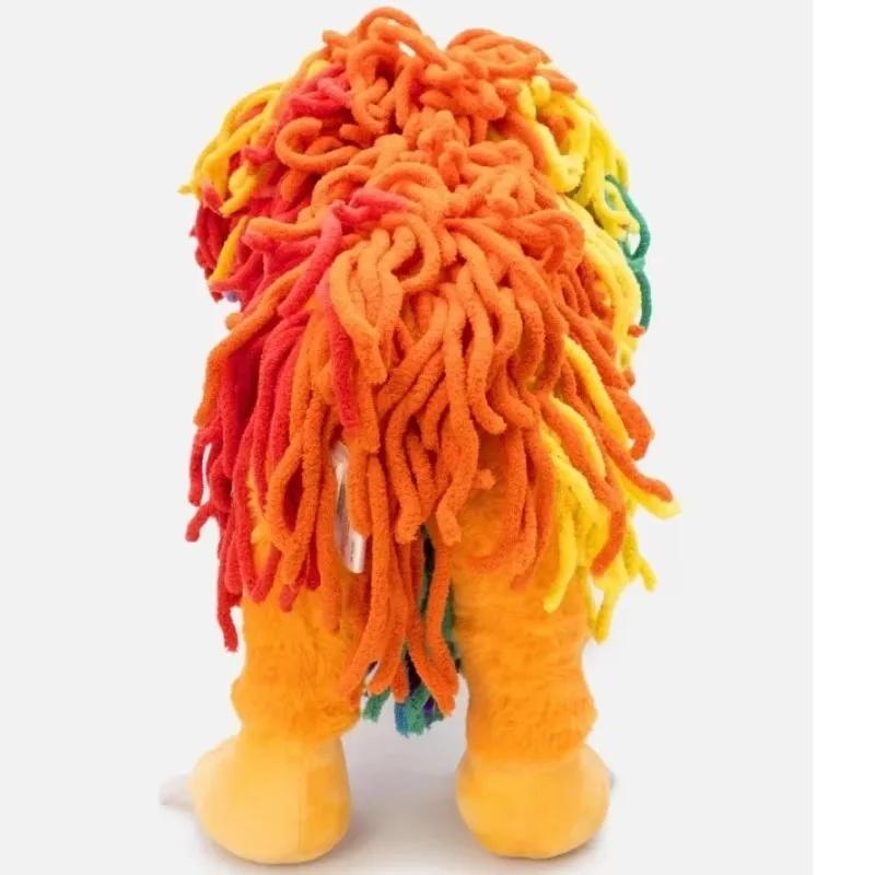 25cm Yarnaby Plush Nightmare Critters Doll Colorful Lion Smile Bedroom Sofa Decora Pillow PP Cotton Birthday Gifts Toys for Kids