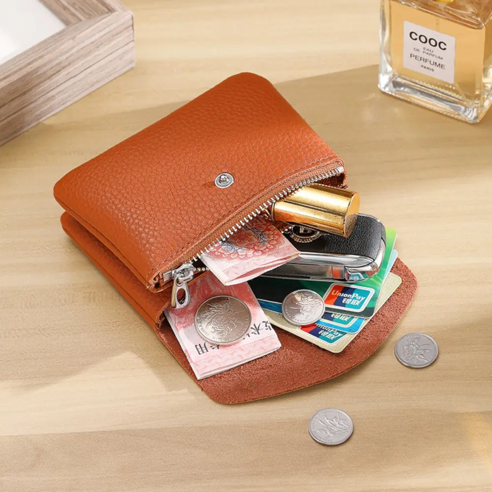 Women's Double-Layer Large-Capacity PU Leather Zip Closure Wallet - Business Style Carry All, Multi-Functional Portable Daily ID Card & Coin Storage Wallet, Business Style Wallet