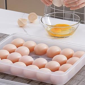 24 Egg Storage Holder for Refrigerator, Stackable Covered Egg Tray Container with Lid, Clear Plastic Organizer for Fresh Egg Protection, 1-Pack Deviled Egg Dispenser with 24-Egg Capacity Each 24 Egg Storage Holder for Refrigerator, Stackable Covered Egg Tray Container with Lid, Clear Plastic Organizer for Fresh Egg Protection, 1-Pack Deviled Egg Dispenser with 24-Egg Capacity Each