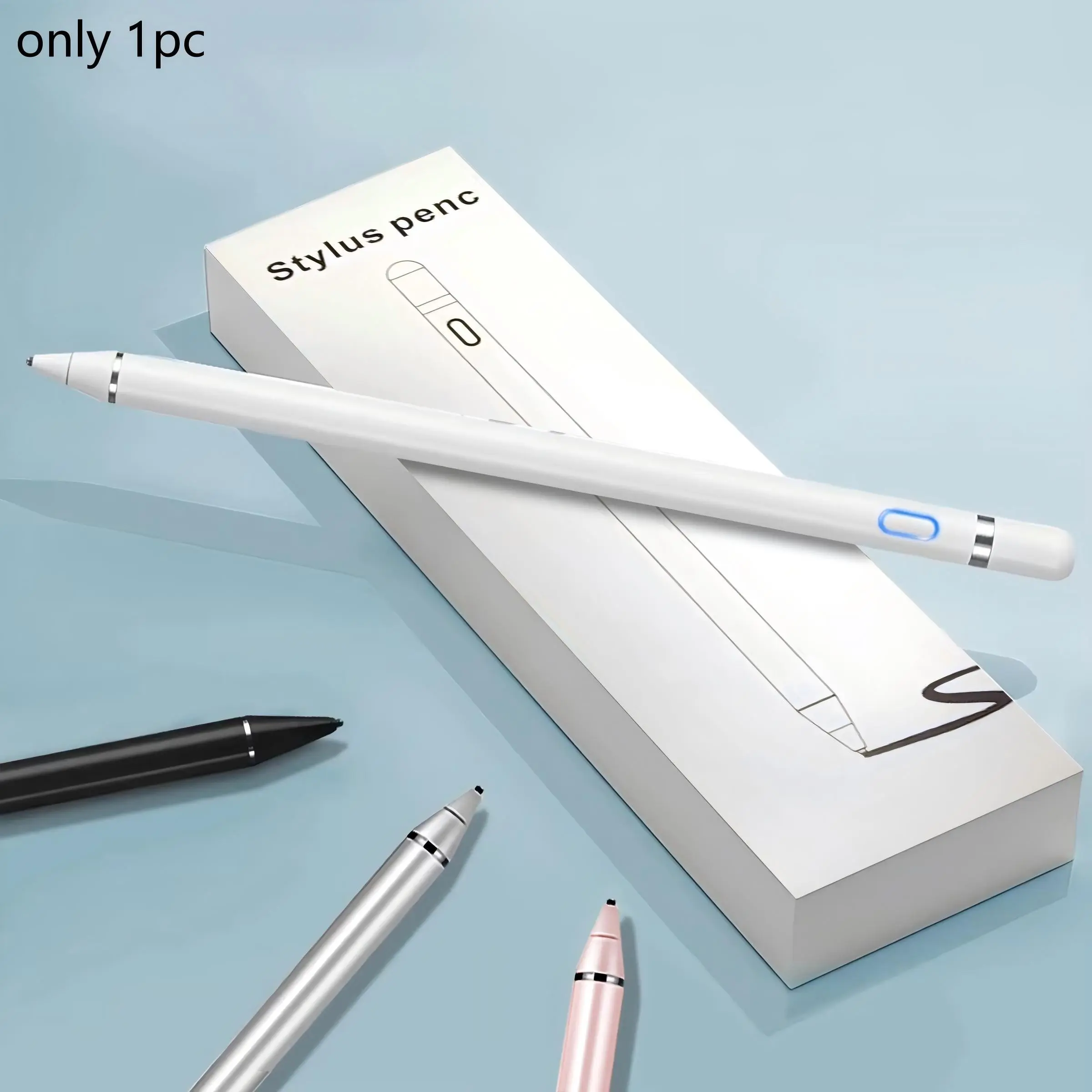 Stylus Pen, 1 Count Rechargeable Stylus Pen, Stylus Pen for Touchscreen, Multipurpose Tablet & Phone Accessories for iPad Pro, Xiaomi, Lenovo, Honor, Samsung