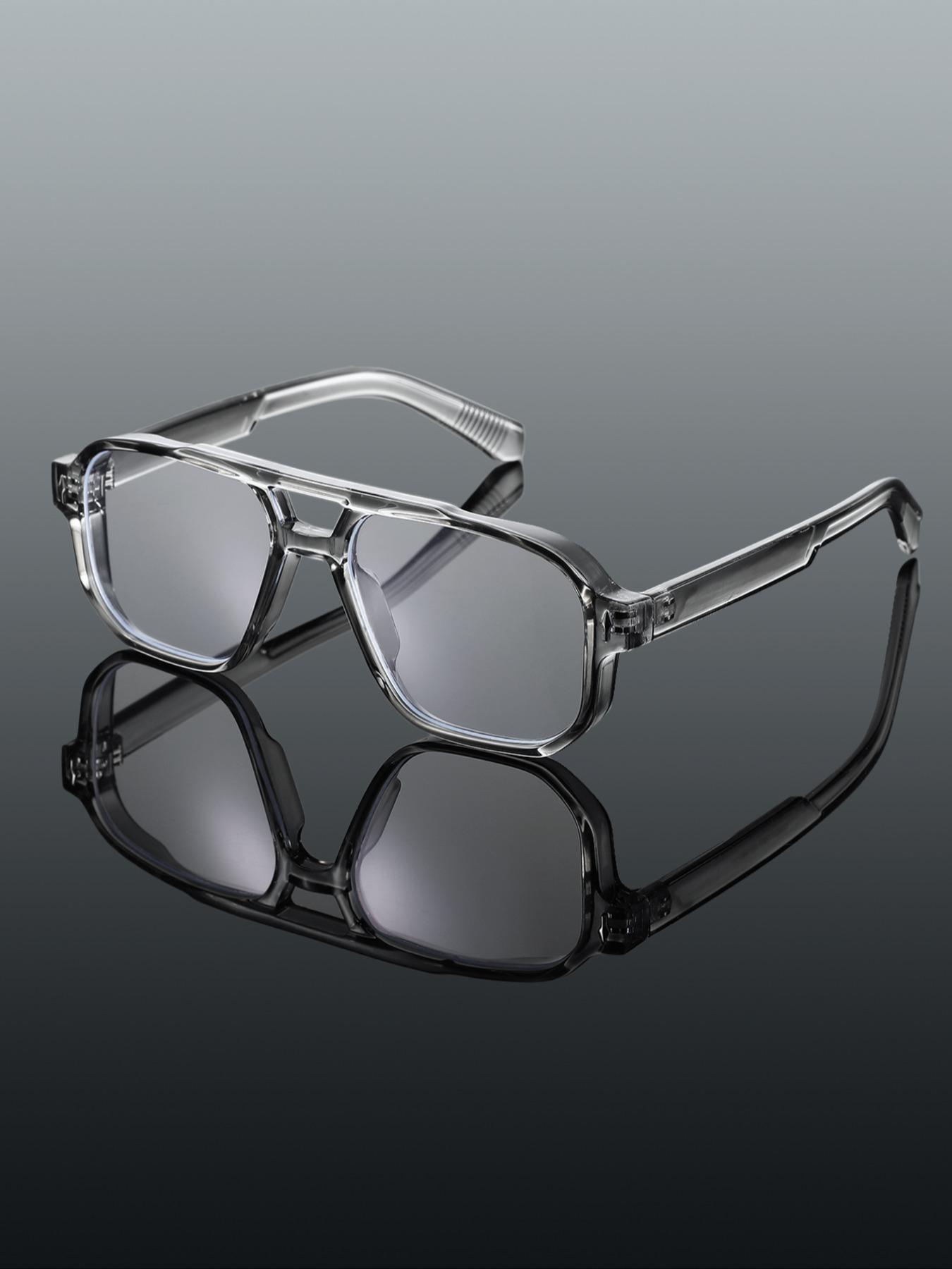 Men's Vintage Aviator Frame Sunglasses, Trendy Casual Sunglasses for Everyday Use, Fashion Accessories for Outdoor Activities, Lightweight Durable Sunglasses