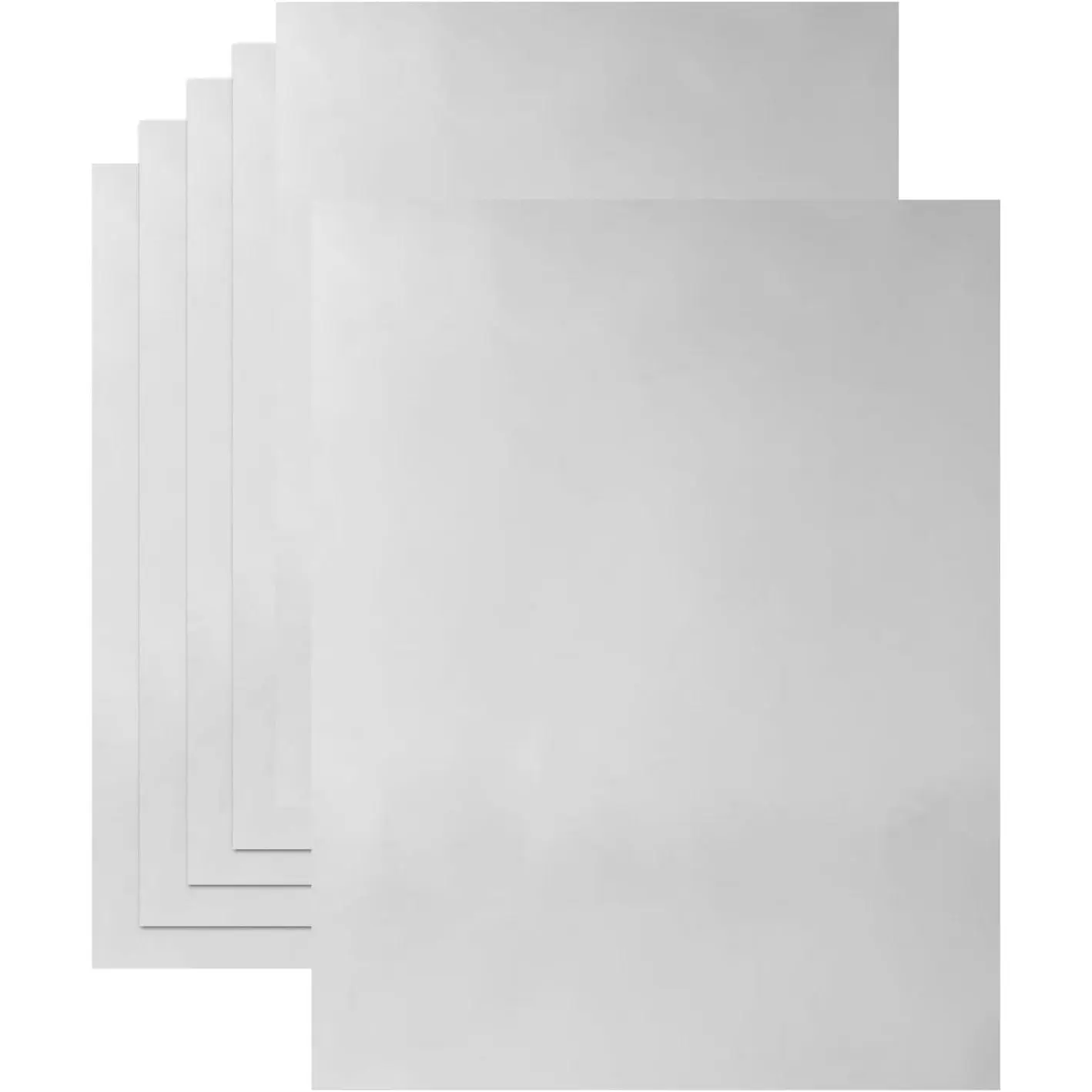 20 Sheets Silver Metallic Cardstock Paper 8.5 x 11 in, 250GSM Mirror Finish Foil Board - Perfect for Crafting, Invitations & DecorationsGift
