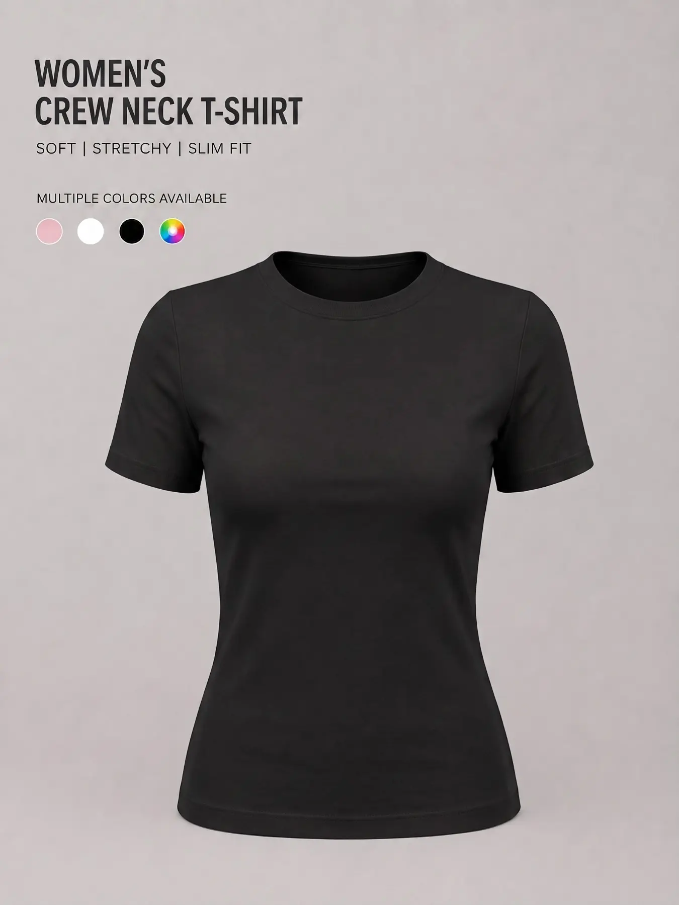 Women's Fitted Short Sleeve Workout Top, Moisture-Wicking Sport T-Shirt, Yoga and Pilates Shaping Athletic Wear, All Seasons
