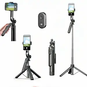 66.9in Rotatable Selfie Stick Tripod with RemoteSmartphone Selfie Stick with Wireless Remote, Upgraded Stable Cellphone Tripod Stand, Tech Accessories for iPhone 17/16/15/14/13 & Mobile Devices, Cool Gadgets for Travel Tripod Standing Photo