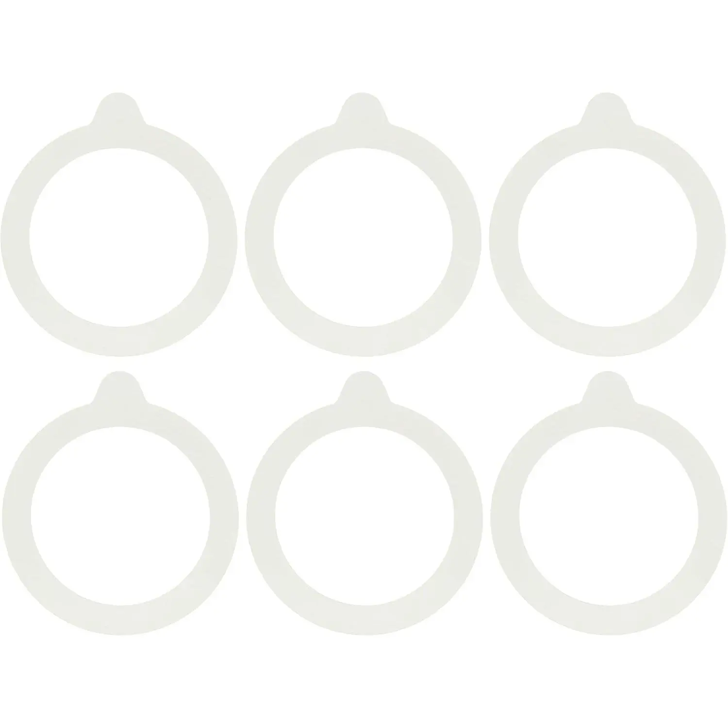 Rubber Gaskets for Fido Jars, 3.5" Size, Pack of 6