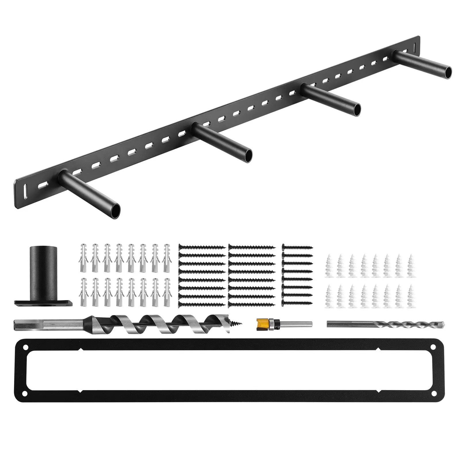 Floating Shelf Bracket 1 Pack, 230 lbs/104 kg Weight Capacity, 43x6.2x1.5 inch/ 1092.2x157.4x38. 1 mm, Heavy Duty Hidden Shelf Brackets Support, Wall Mounting Invisible Floating Shelves Bracket