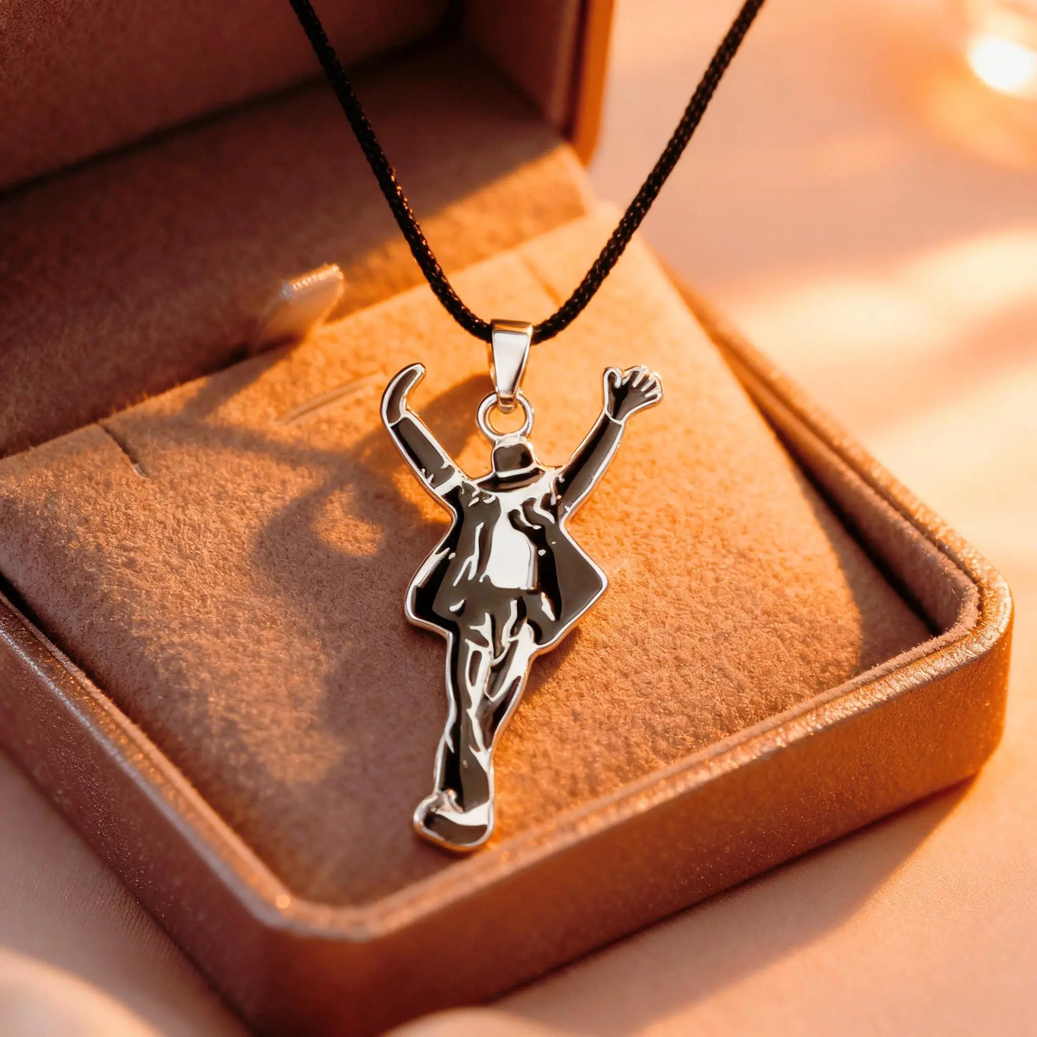 Artist Singer Michael Jackson BAD Necklace Rock Roll Everlasting Classic MJ Pendant Hot Charm Punk Jewelry Men Women Gift