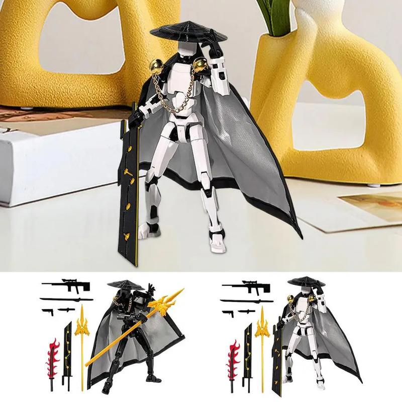 The Fifth Generation Multi-jointed Movable Figure T13 Dummy Doll Kid Toys With Hat And Cloak Artistic Sense Collection Decor