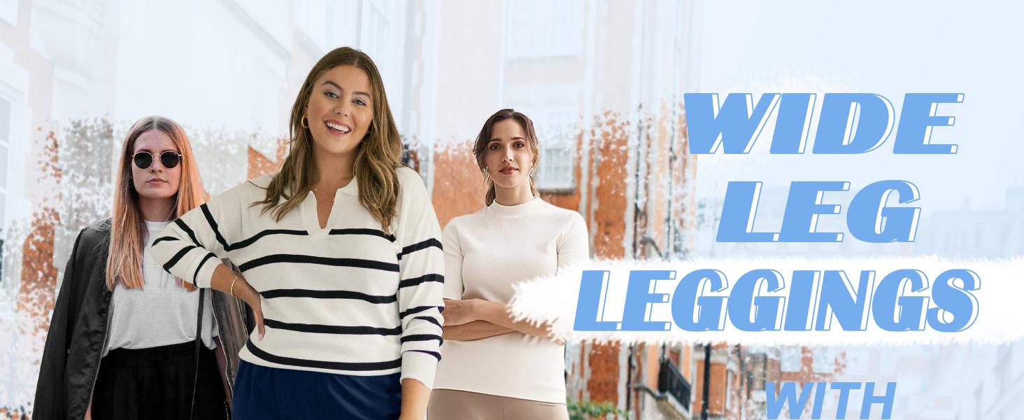 2026 3 Pack Women's Wide Leg Pants with Pockets High Waist Loose Sweatpants Casual Lounge Yoga Workout Palazzo