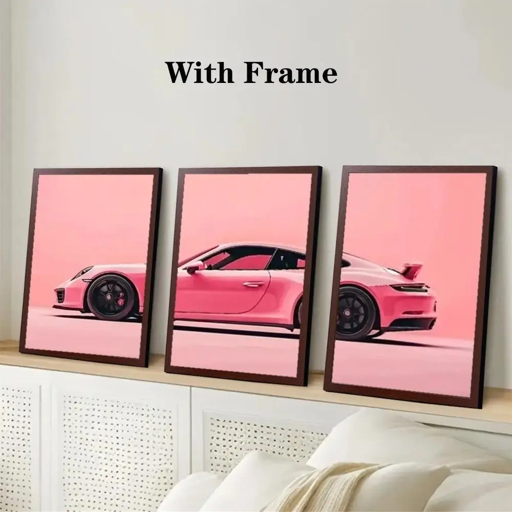 Modern Aesthetic Wall Art Set, Super Car Art Prints, Fashionable Home Decor, Gallery Style, Framed & Unframed Options, Bedroom, Living Room, Boy's Room