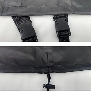 Fire Pit Cover - Round, 22-34 Inch, Heavy Duty Oxford Fabric, Waterproof