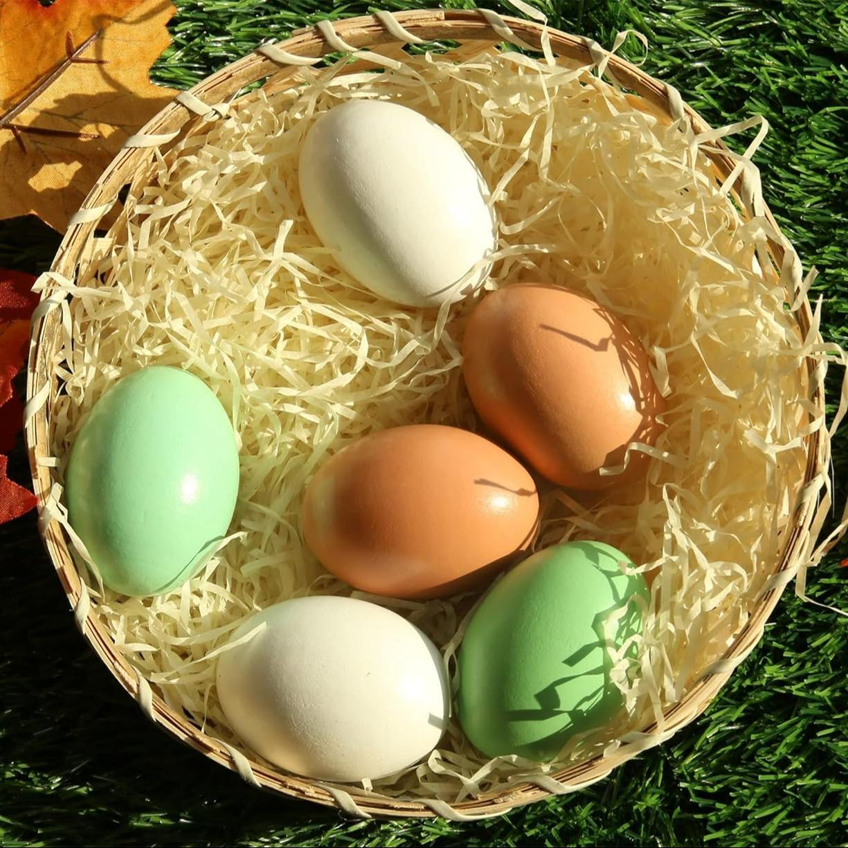 Wooden Fake Egg, DIY Wooden Egg, DIY Painting Egg for Home Decor, DIY Woodworking Supplies, Handmade Crafts