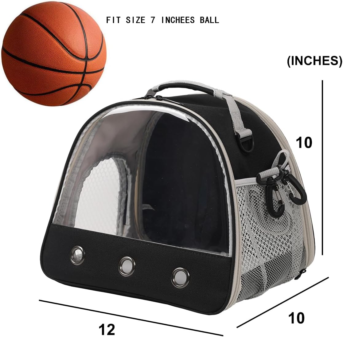 Bearded Travel Carrier,Lizards Carrier, Small Animal Travel Carrier for Sugar Glider Hedgehog Rat Parrot Bird Guinea Pig, Portable Guinea Pig Travel Carrier for 2 (Carrier)