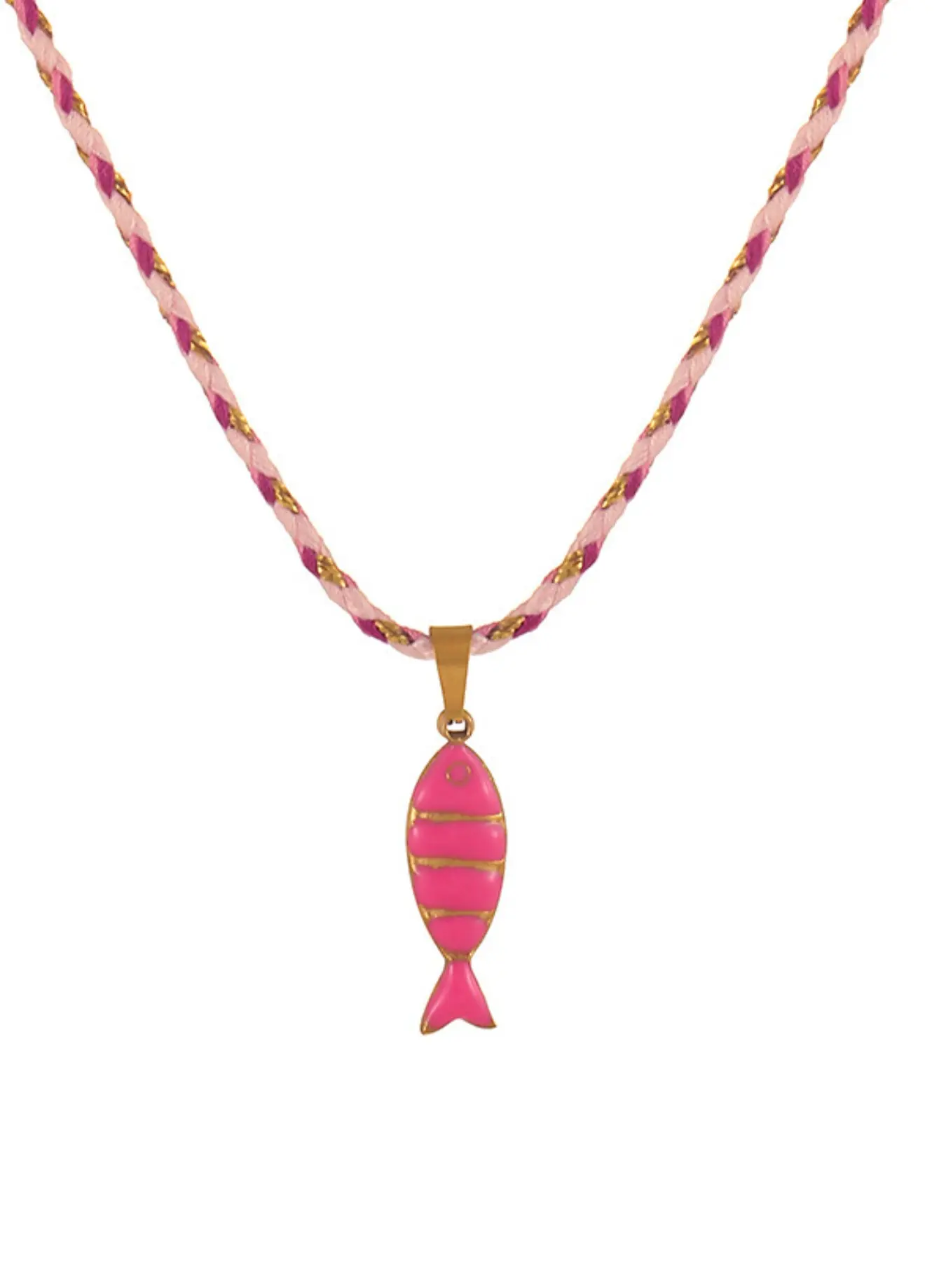 Dopamine Colorful Stainless Steel Koi Fish Pendant Necklace for Women, Daily Wear, Versatile Jewelry, Stylish Accessory, Beachy Jewelry