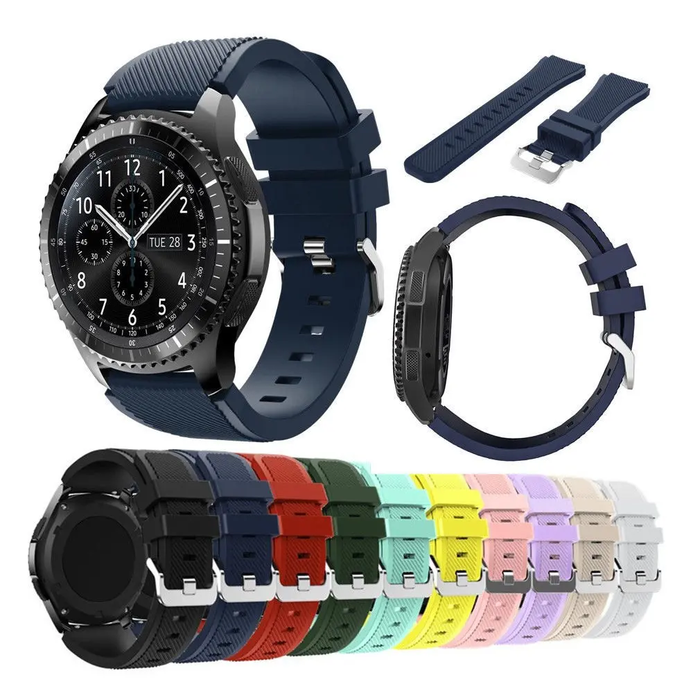 22mm Soft Silicone Watch Band Strap for Huami Amazfit Bip 6 BIP 5 GTR 4 GTR 3 GTR 3 Pro GTR 2e GTR 2 AMAZFIT 3 StratoS GTR 47mm Amazfit Pace Stratos 2/2S Amazfit 2/2S Stratos 3 For Huawei Watch GT2 46mm GT/GT Active/GT Elegant Watch 2 Pro/ 2 Classic Bands