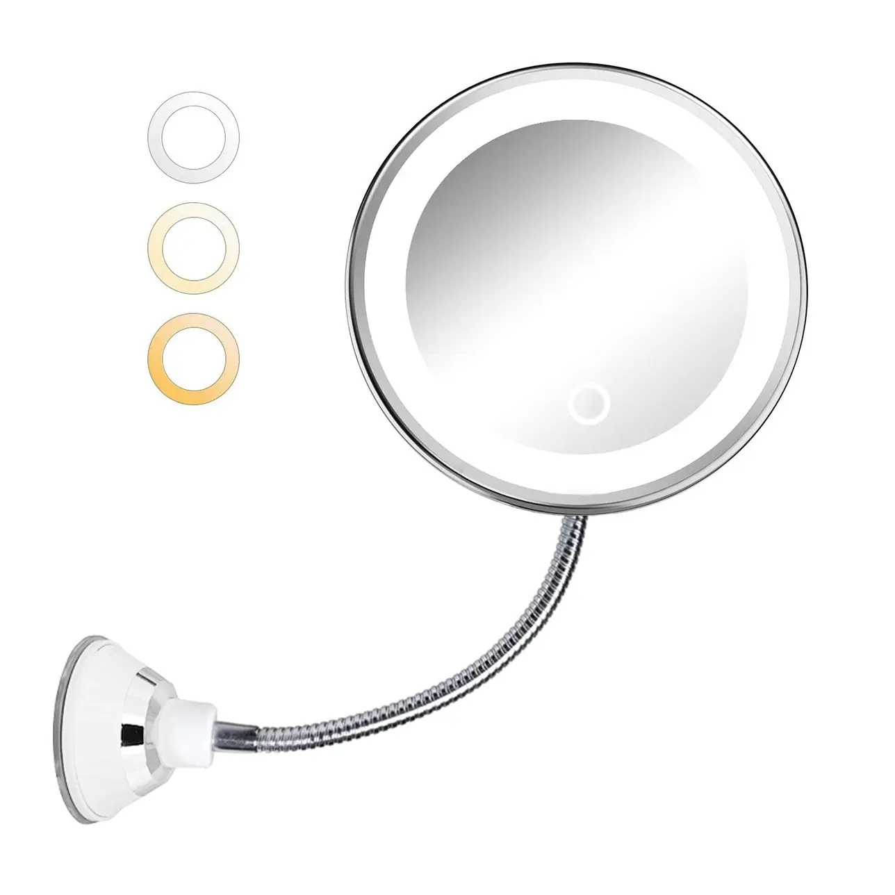 Makeup Hollywood Mirror With Suction Cup, LED Light up Makeup Mirror, Self Standing Makeup Mirror, Desktop Mirror, Room Mirror for Home, Modern Makeup Mirror, Vanity Mirror