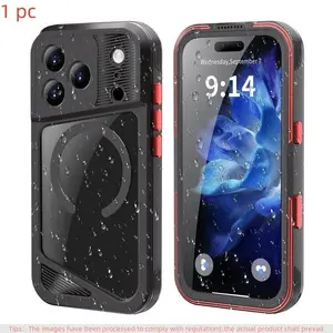 Metal Waterproof Protective Phone Case Cover Casing for iPhone 17 Pro Max, iPhone 17 Air, iPhone 17 Pro, Magnetic Wireless Charging, Full Protection, Shockproof