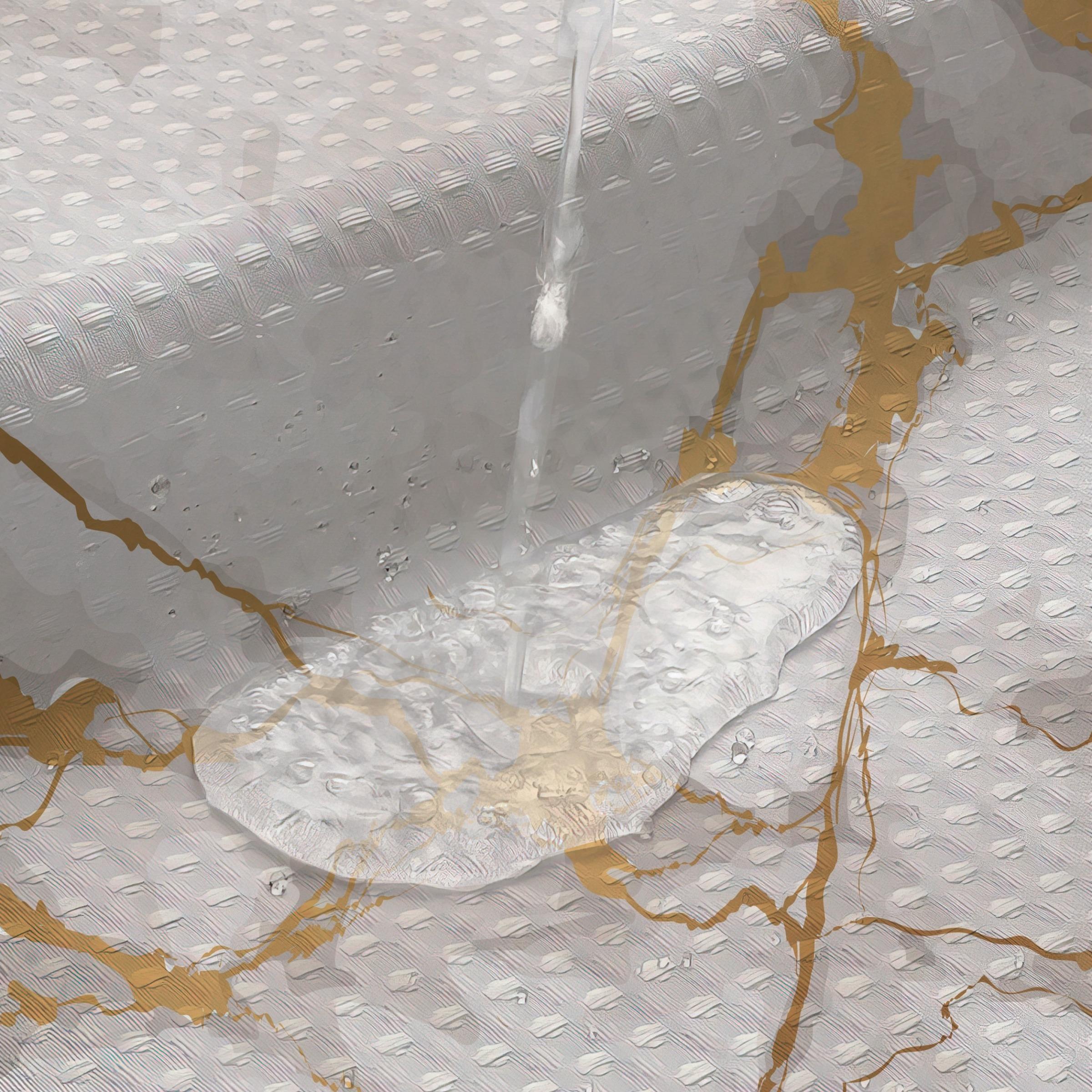 Marble Pattern Shower Curtain, Waterproof Bathroom Curtain with 12 Hooks, Bathroom Decor Supplies for Home, Hotel, Salon, Dormitory, Bathroom Accessory