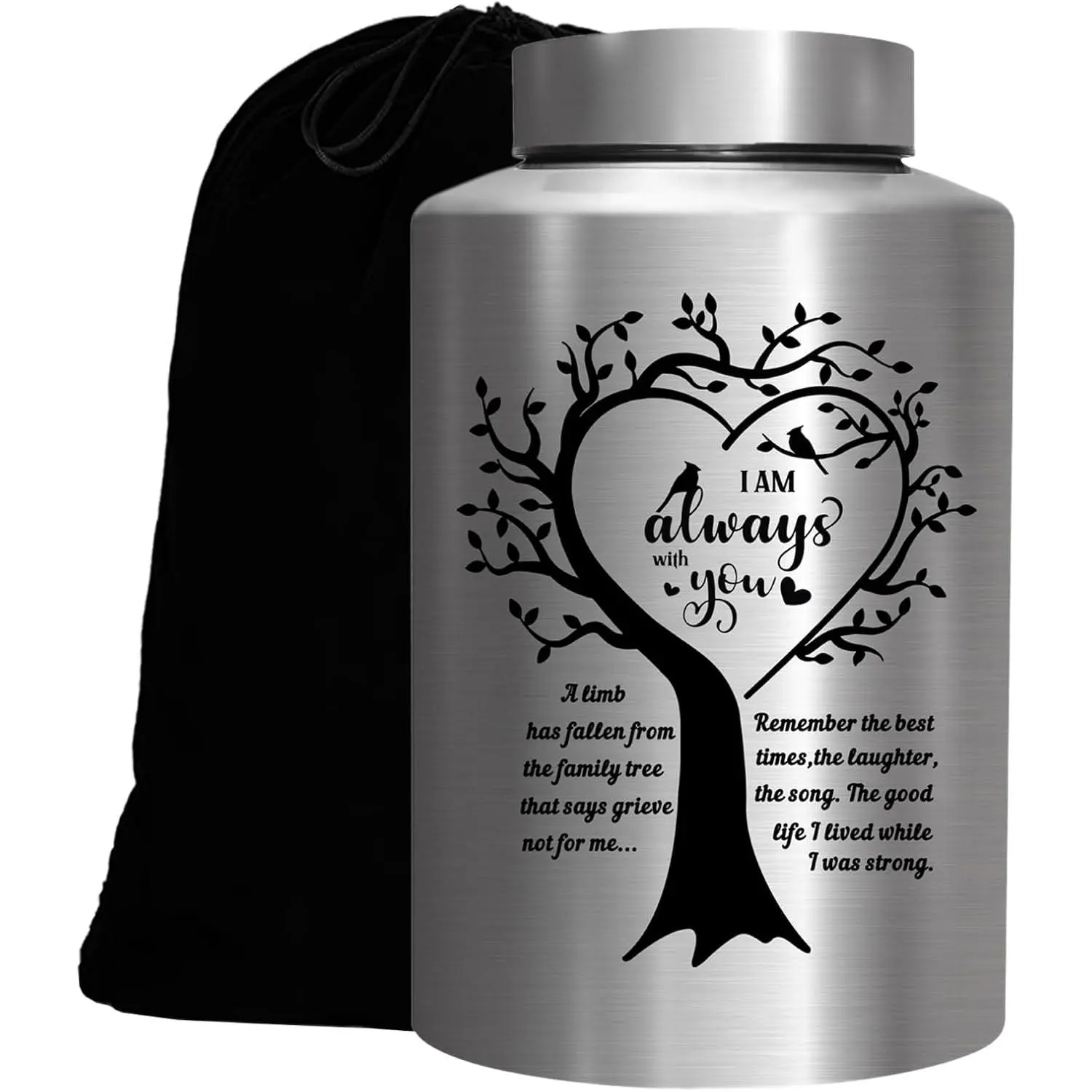 Large Decorative Cremation Urn for Adult Human Ashes, Men & Women Up to 220 lbs - Memorial Funeral Burial Urn for Male, Female, Dad & MomGift