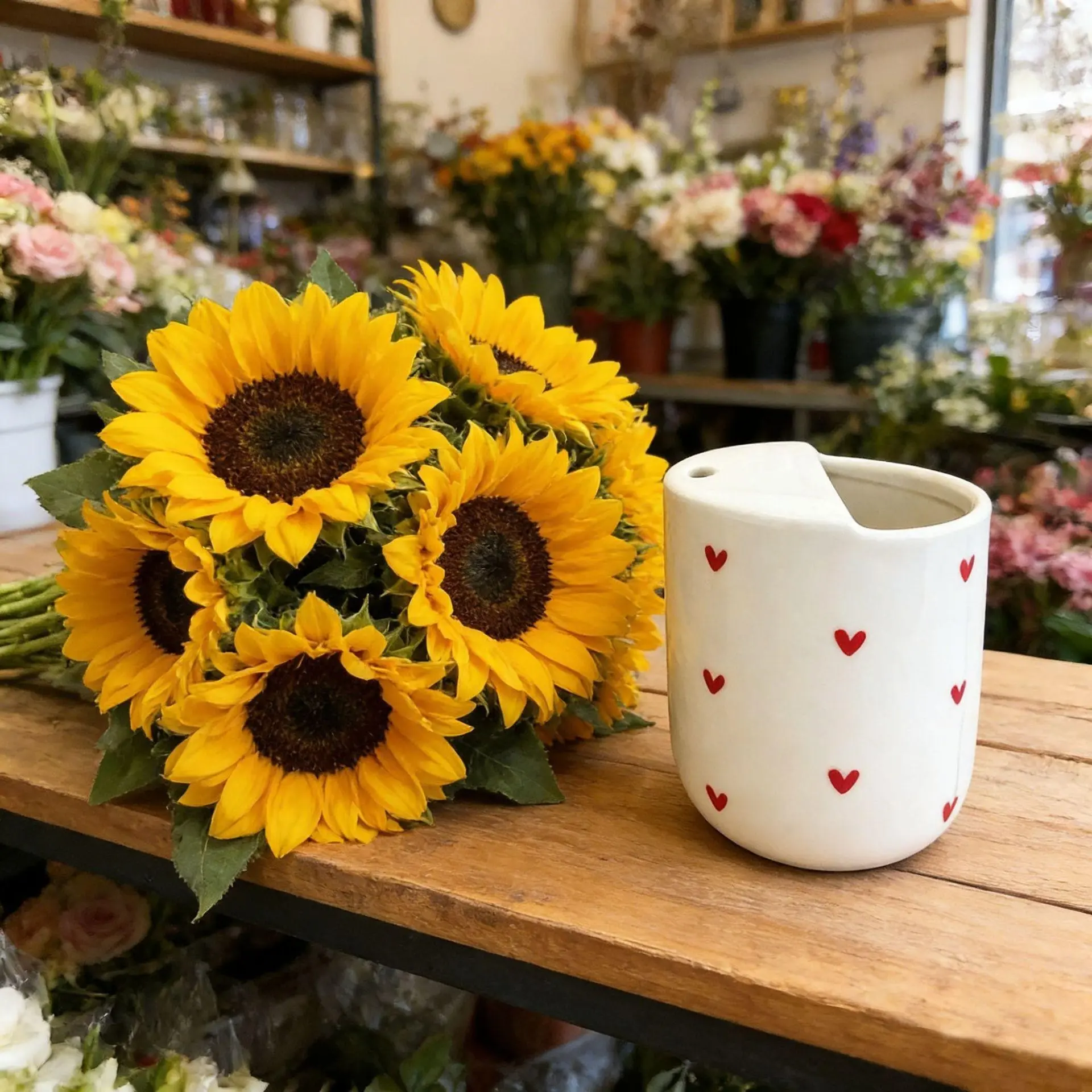Unique Hand-Painted Ceramic Mug, Portable Heat-Resistant Cup, Microwave & Dishwasher Safe, Ideal Valentine's Gift, Travel Water Bottle