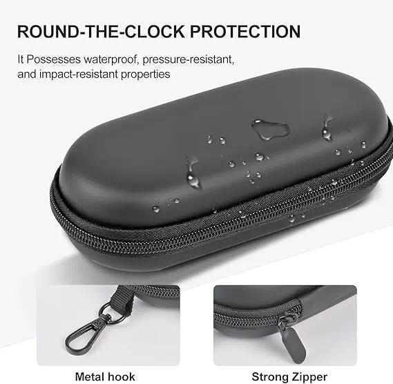 Dual Compartment Double Glasses Case, 2-Pair Eyeglasses & Sunglasses Organizer with Zipper Closure, Compact Secure Clip-On Storage Box for Travel, Daily Carry & On-the-Go Dual Compartment Double Glasses Case, 2-Pair Eyeglasses & Sunglasses Organizer with Zipper Closure, Compact Secure Clip-On Storage Box for Travel, Daily Carry & On-the-Go