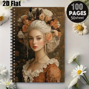 1 Pack Spiral Notebook 5.7x8.26 Inch, Premium Lined Pages with Durable Coil Binding, Ideal for Daily Journaling, Travel Logging, Camping Adventures, Holiday Gift for Outdoor Enthusiasts, Students and Writers [2D] Flat