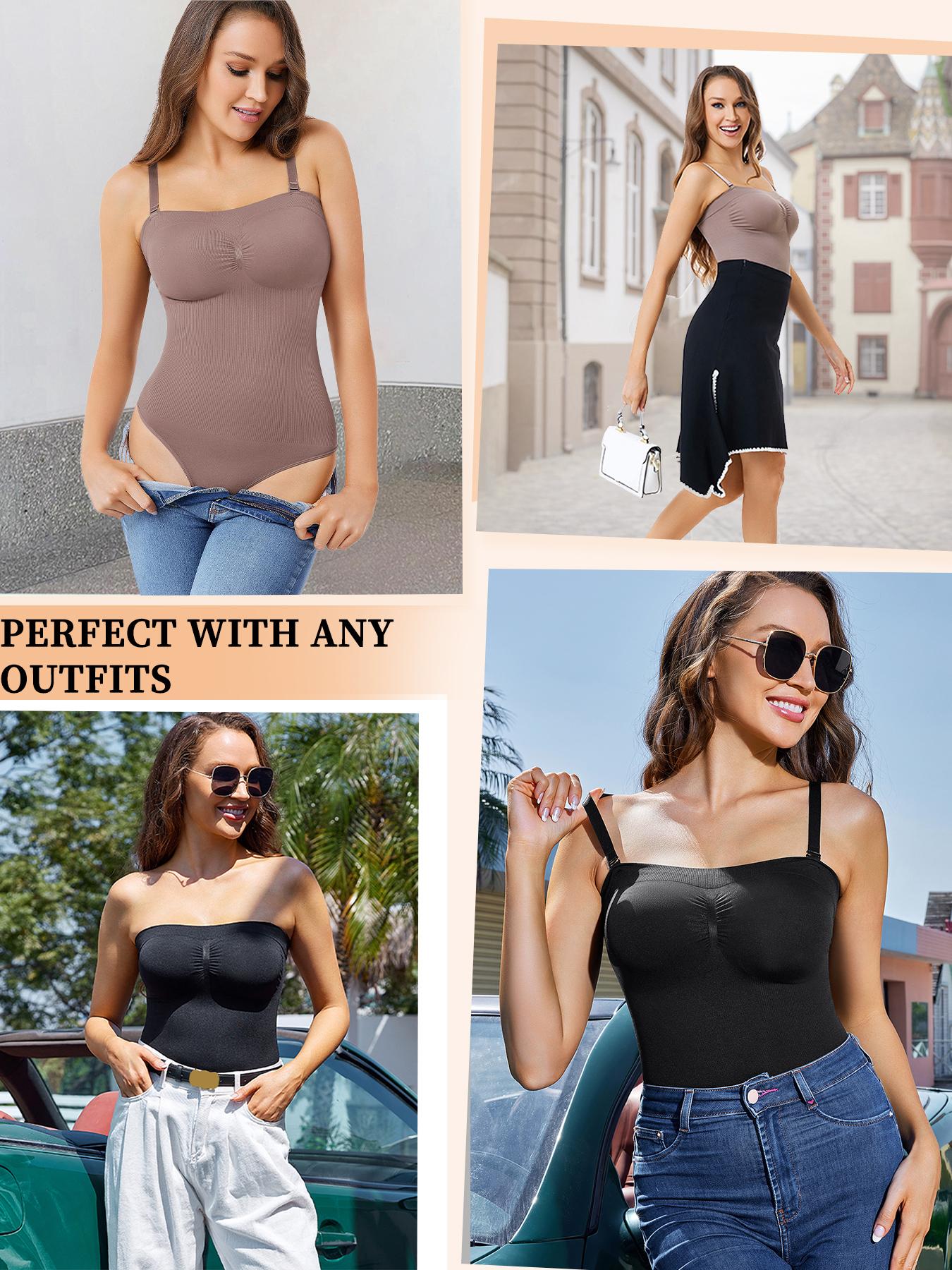 Women's Strapless Shapewear Bodysuit, Tummy Control & Seamless, Smooth Design, Ideal for Daily Wear & Under Dresses