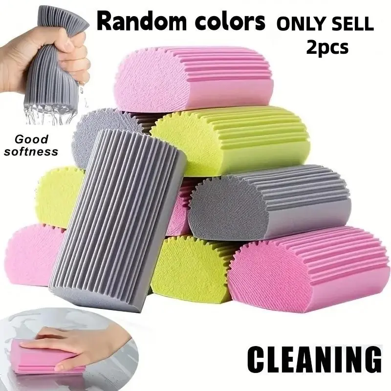 2-Pack High-Density Cleaning Sponge, Pva Sponge, Strong Absorbency, Ideal for Cleaning Blinds, Glass Sills, Vents, Rails, Windows
