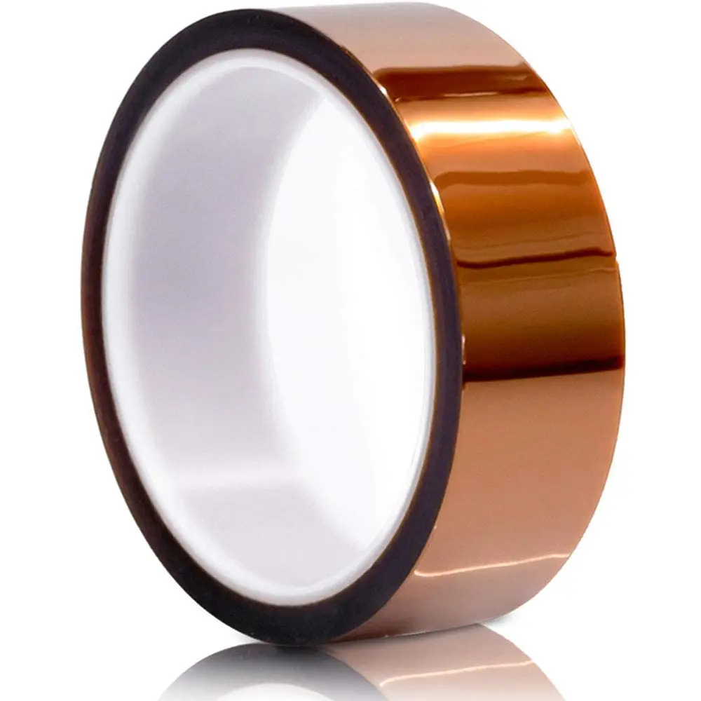 Kapton Tape 1.2 Inch x 108 Ft, High Temperature Polyimide Tape Heat Resistant up to 536°F, No  Electrical Insulation Tape for PCB Soldering Mask,  Printer Bed, CPU Protection