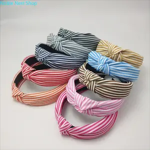 Retro Striped Fabric Hair Clip Headband for Women, Easy Wear Vintage Striped Hairpin, Fashion Lightweight Hair Accessory for Daily Casual Wear & Festival Parties
