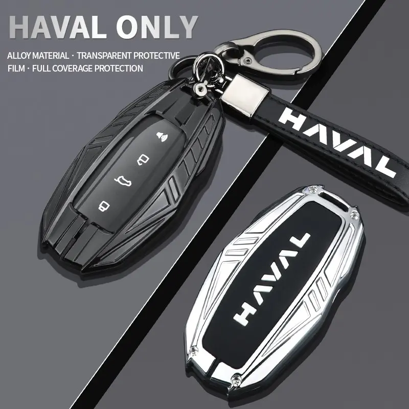 Car Key Protective Case,For Haval H6 Jolion M6 Plus H2 H4 F5 F7x Dargo Big Dog Chitu Xiaolong Max Mecha-style zinc alloy key case Anti-Collision Anti-Scratch Anti-Drop cubierta de control remoto car key gadgets Protective carcasa
