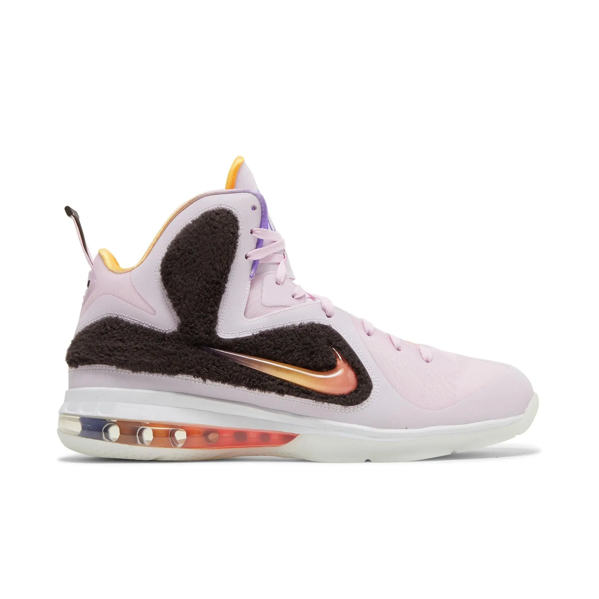 NIKE Unisex LeBron 9 'Regal Pink' Multi-Size Basketball Shoes, Regal Pink/Multi-Color/Velvet Brown, Style Code DJ3908-600