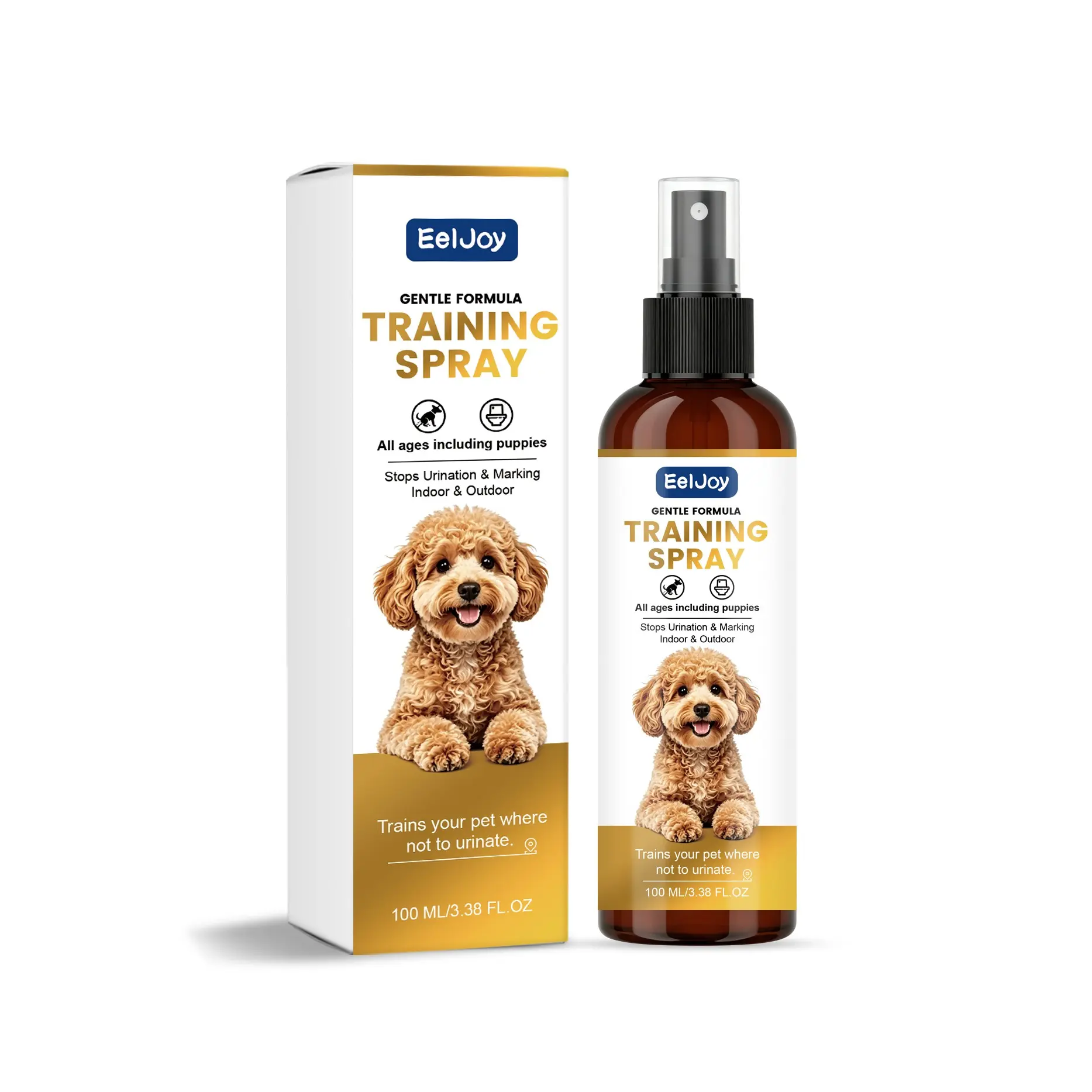 Dog Potty Training Spray, Gentle Formula, Pet Guide Positioning, Effective Toilet Training Aid, Safe & Non-Toxic, Easy to Use