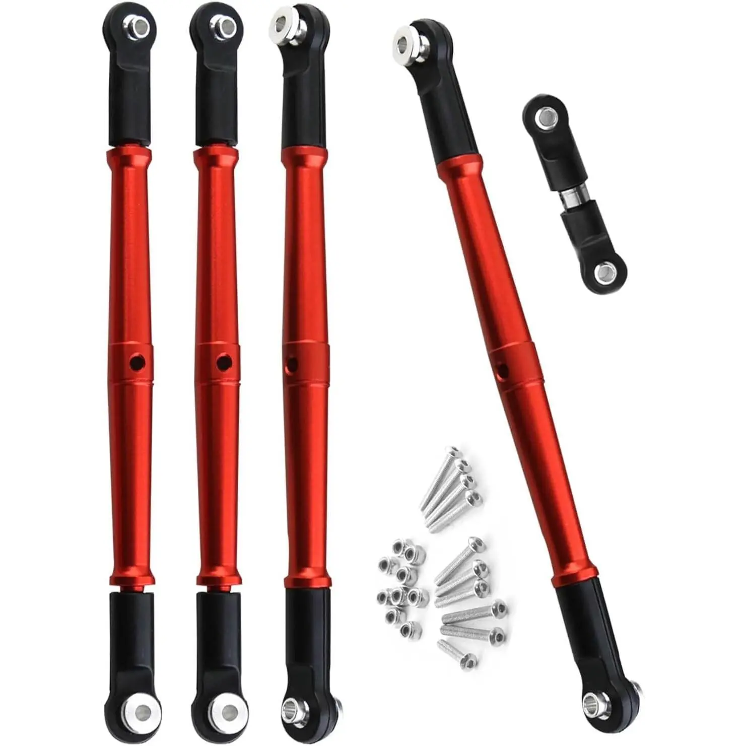 Aluminum Alloy Turnbuckles Links Upgrades Hops Up Part for 1/8 Kraton/Outcast 6S BLX/Talion 6S BLX, Red