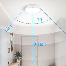 9" Battery Operated Ceiling Light, Motion Sensor Rechargeable Wireless LED Ceiling Light with Remote, Versatile Lighting Dimmable Indoor Overhead Lamp for Hallway, Living Room
